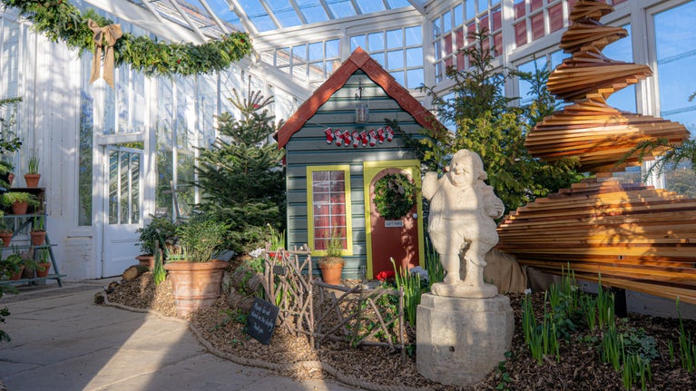 Festive display created by the Gardens team